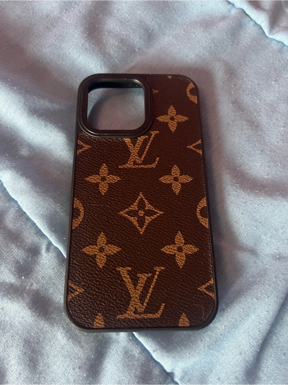 Apple Brown Monogram Pattern Phone Case